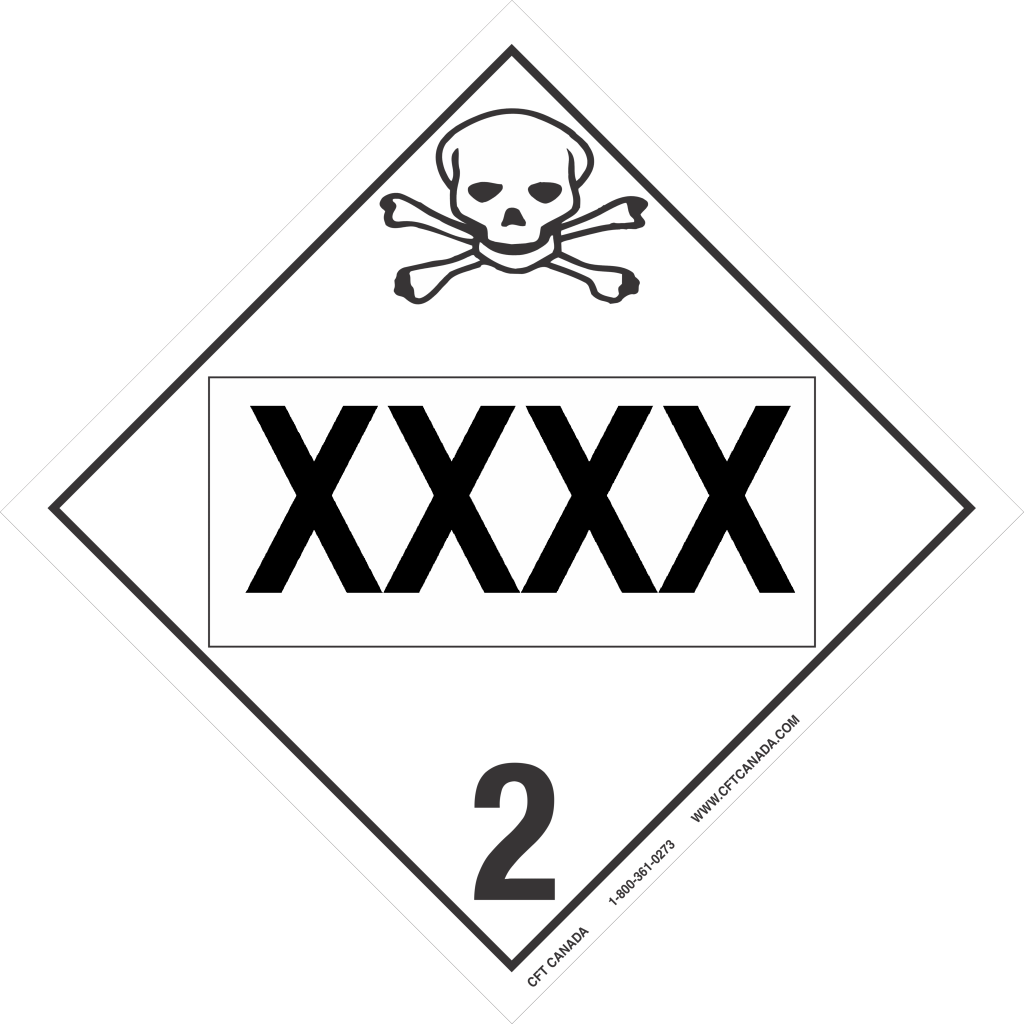 Worded 2.3 placard