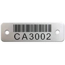 metal asset labels