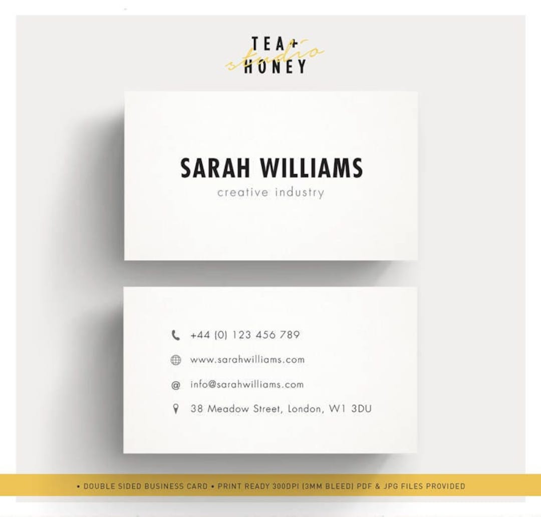 clean business cards