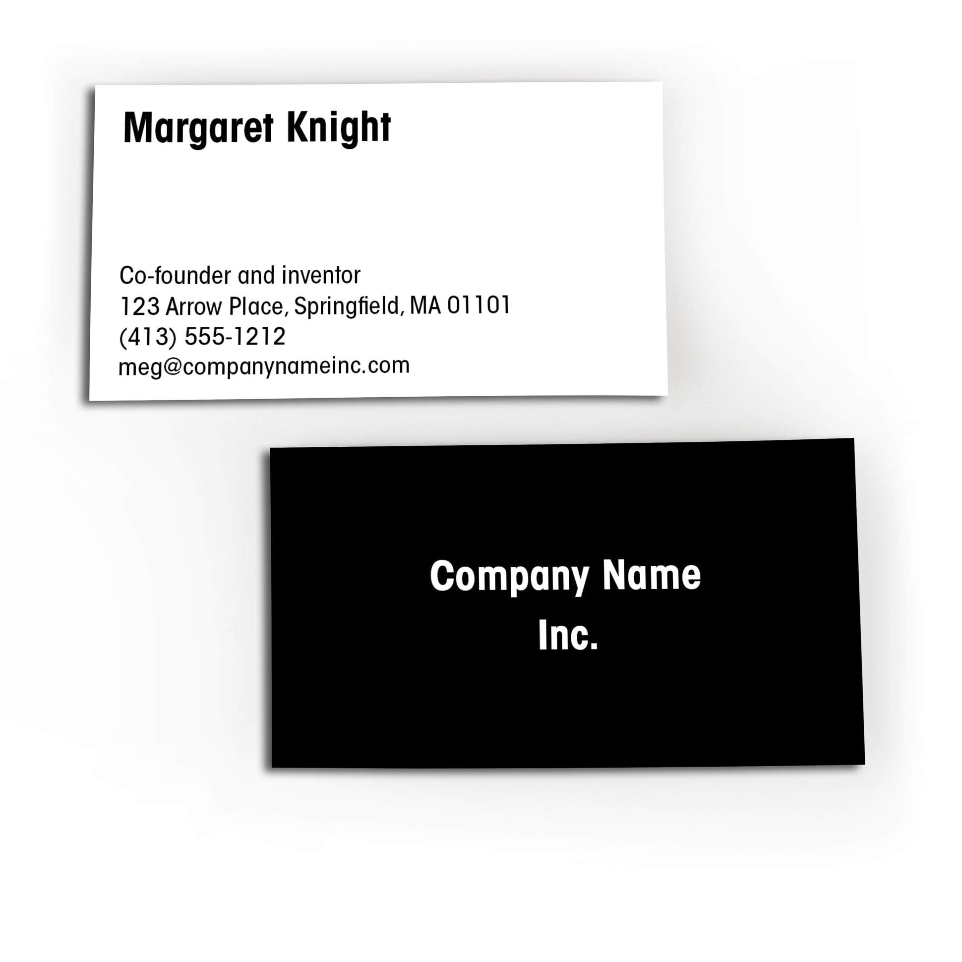 template business cards