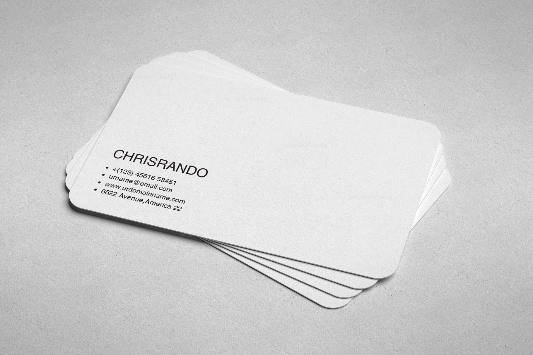 clean business cards