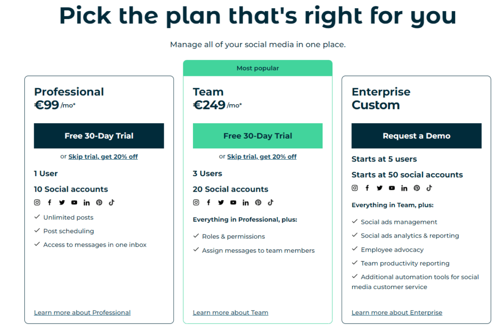 Buffer free plan vs trial