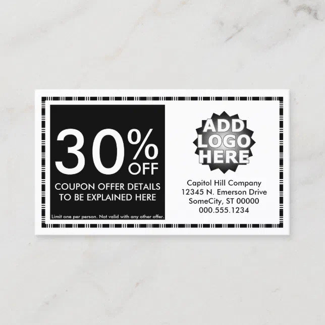 Promotional business cards