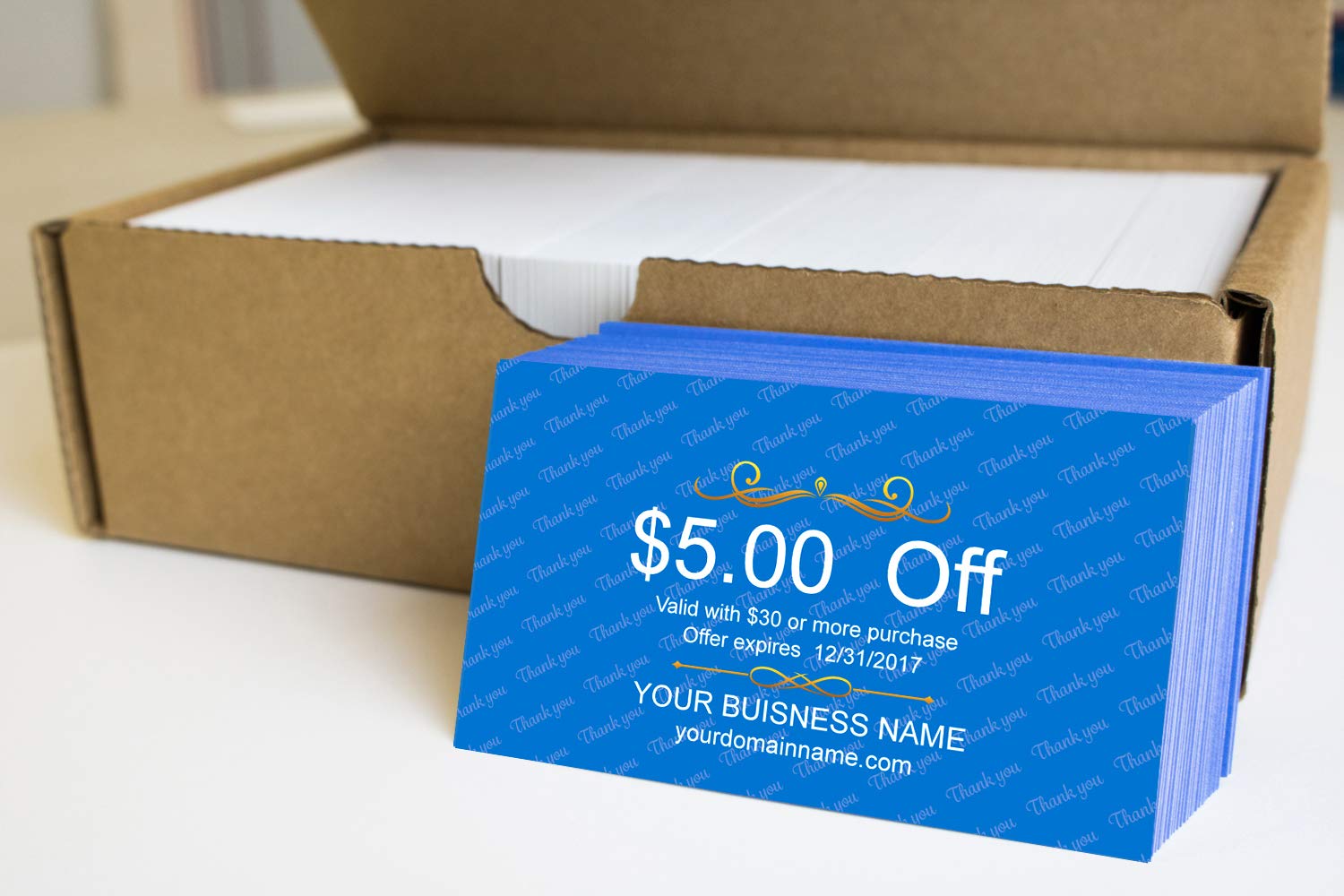 Coupon business cards