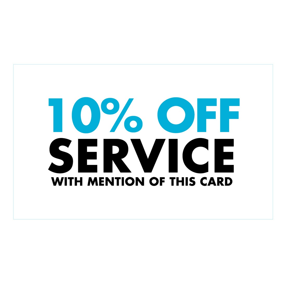 Gift voucher business cards