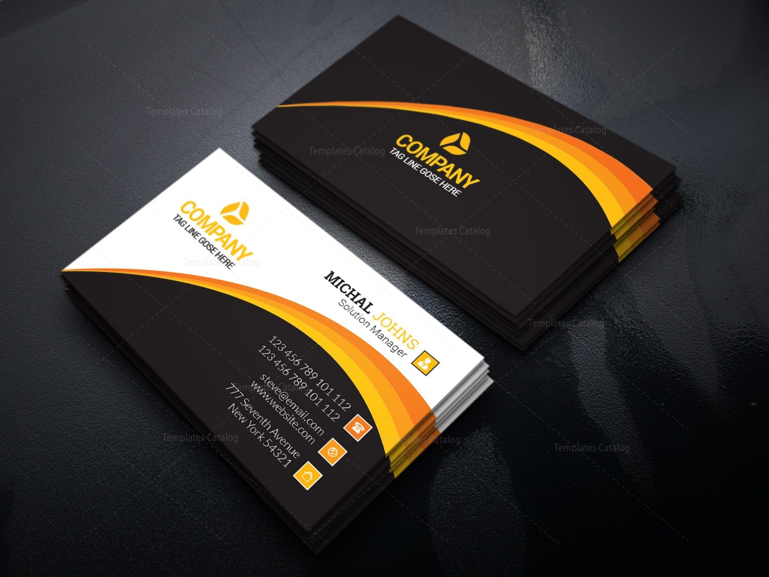 die cut business cards
