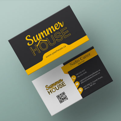 die cut business cards