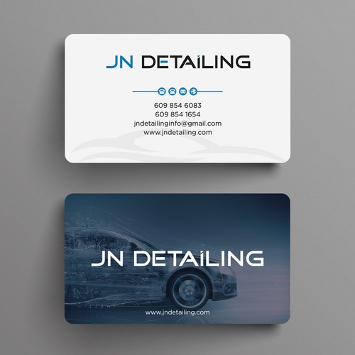 Luxury car care business cards