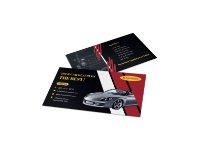 Paint correction business cards