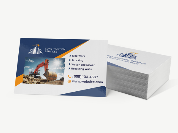 Construction business cards