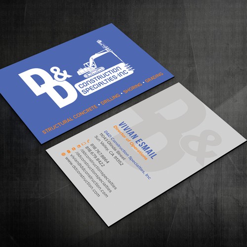 Business cards for electrical contractors