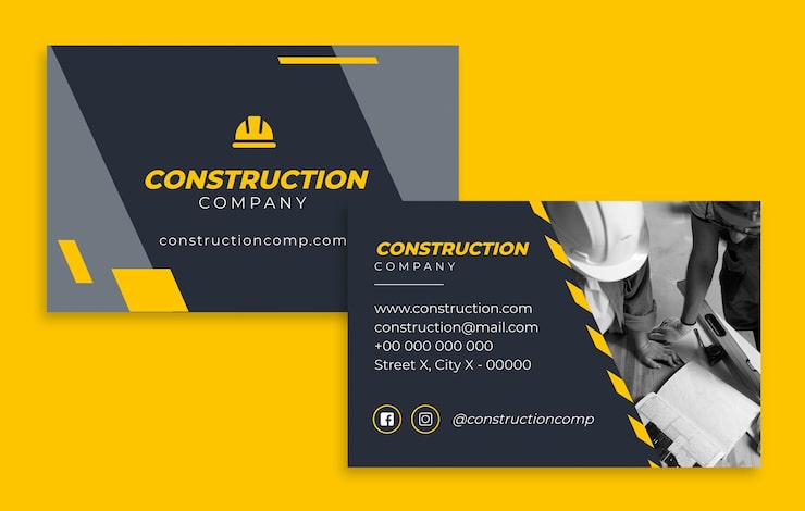 Business cards for plumbing services