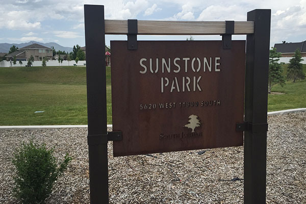 permanent outdoor signs