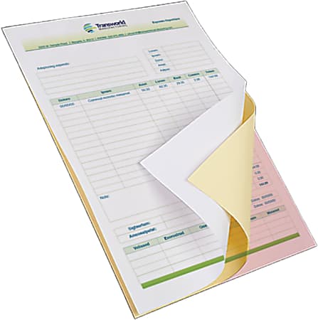 personalized NCR receipt books