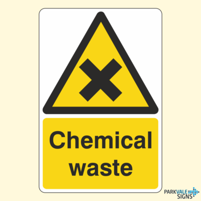 chemical waste disposal signs
