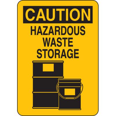 waste container labels