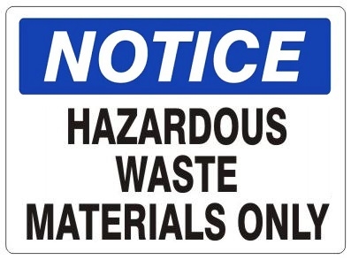 GHS labels for chemical waste