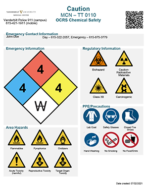 EPA hazardous waste labels