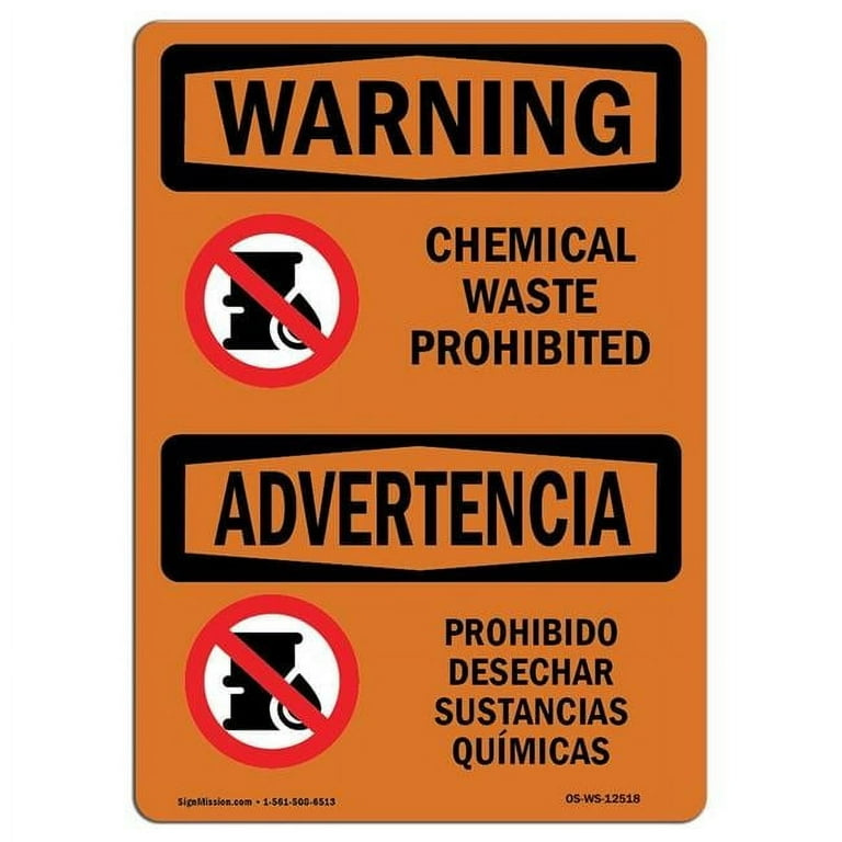 chemical waste disposal signs