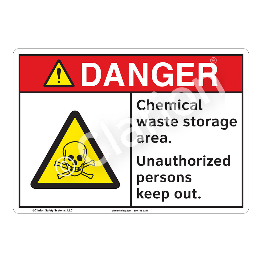 chemical storage labels