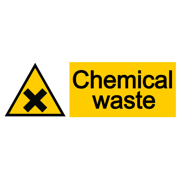 GHS labels for chemical waste
