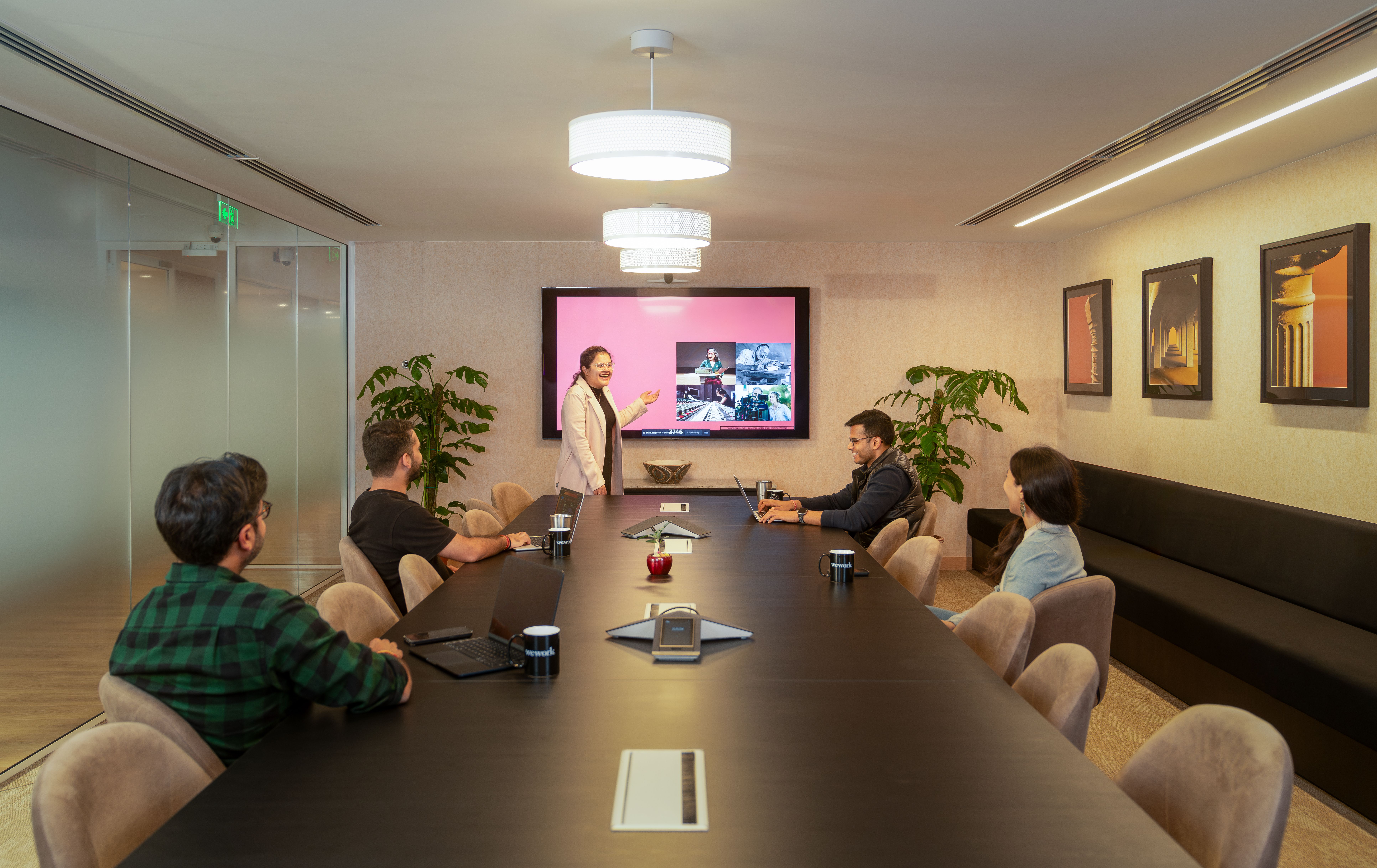 modern conference room setup