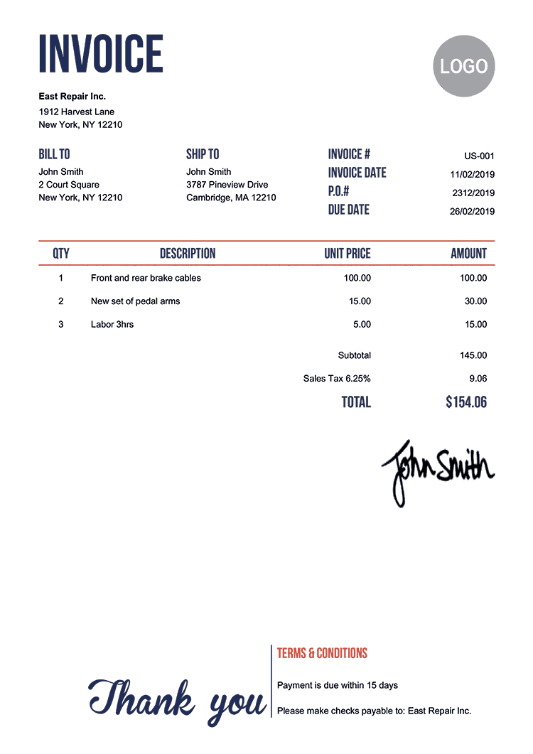 create invoice online free no sign up