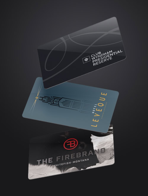 Durable plastic key cards