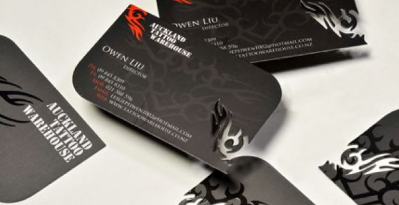 Branded die-cut cards