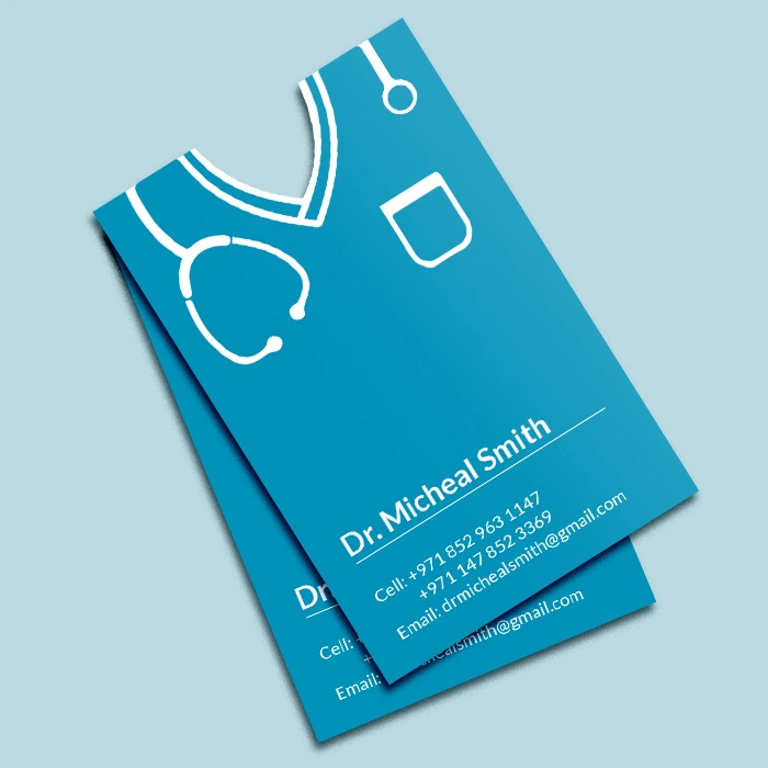 Custom shape business cards