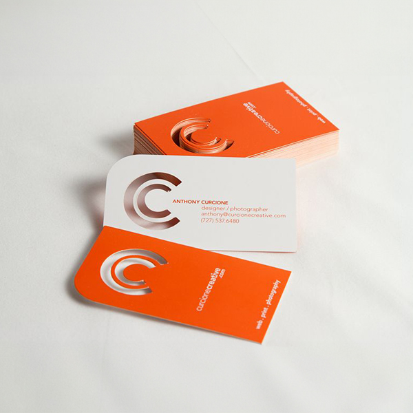 Custom shape business cards