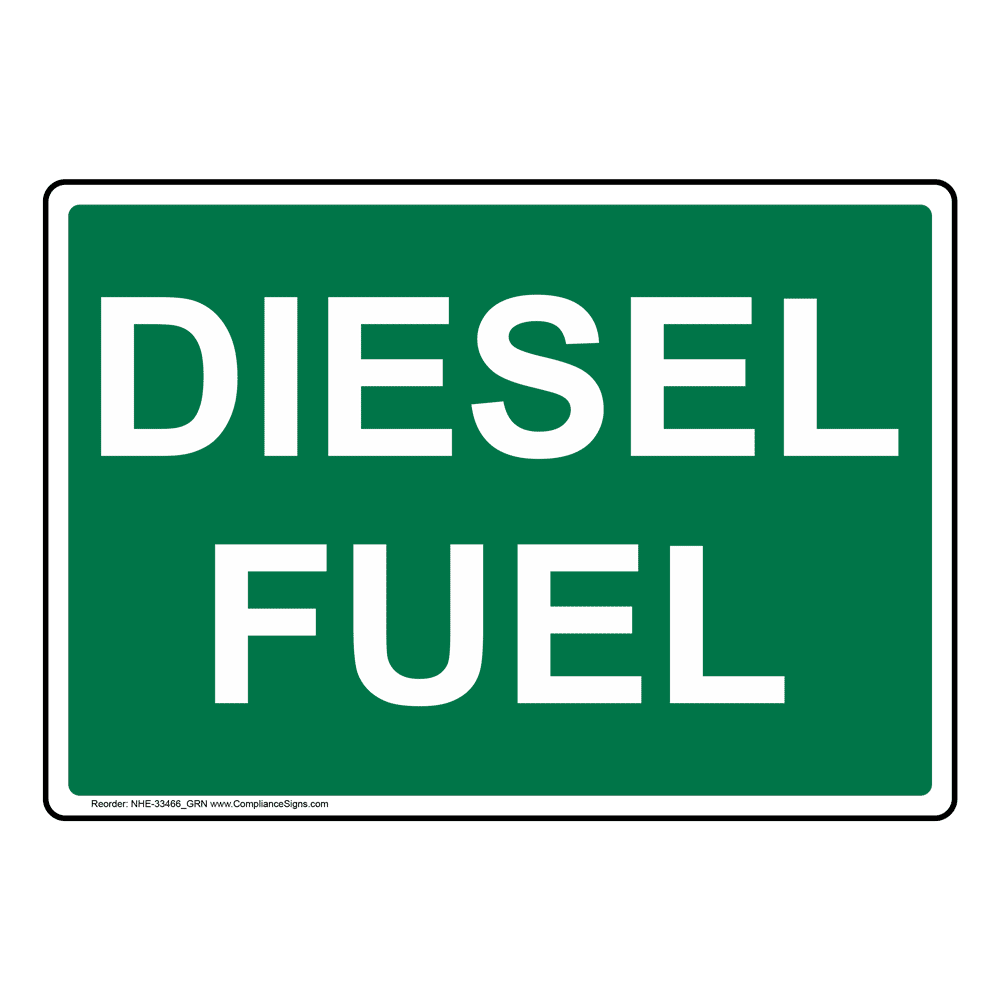 diesel fuel signs