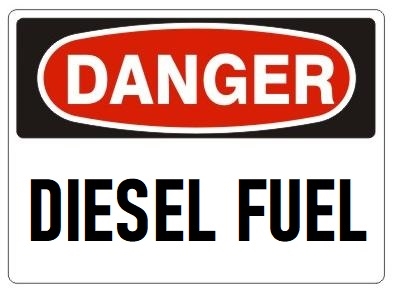 diesel tank signs
