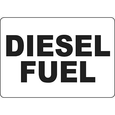 industrial diesel signs