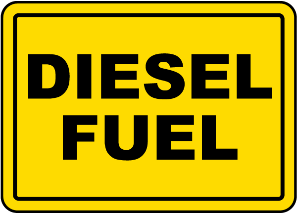 diesel price signs