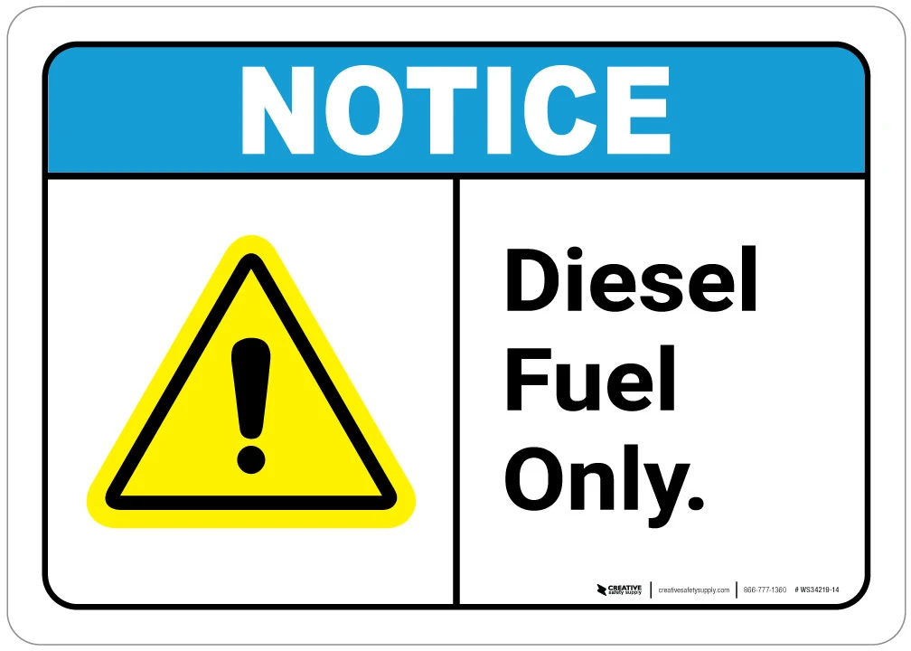 diesel fuel decals