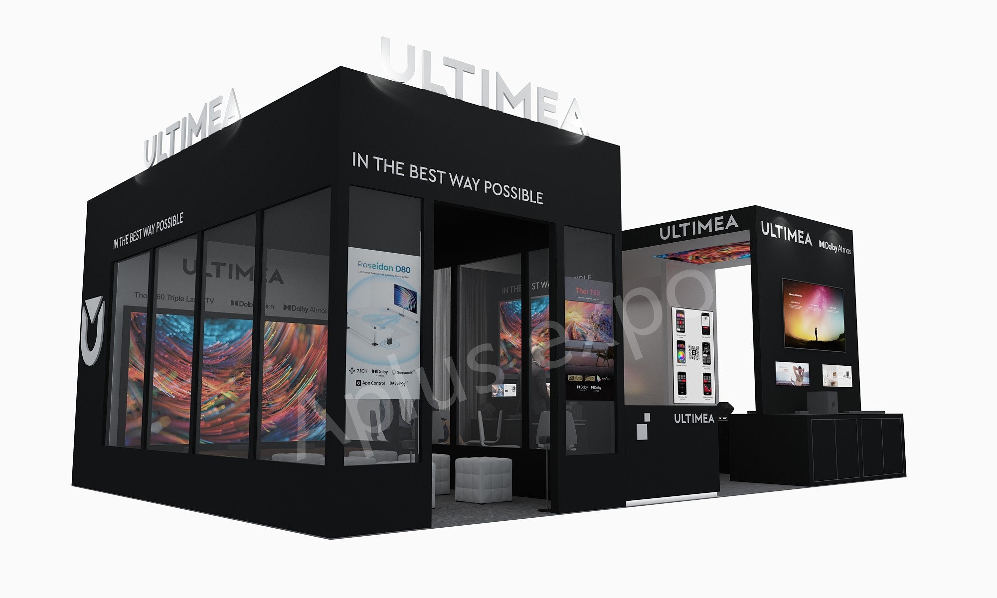 Trade show booth graphics rental
