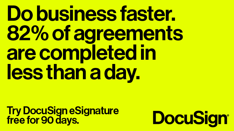 docusign free trial features