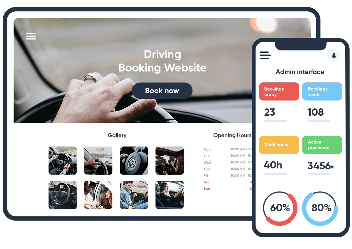 driving instructor booking system