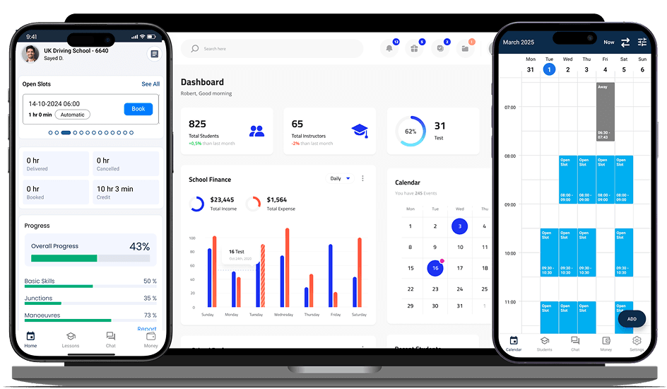 driving lesson scheduling software