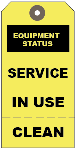 equipment status tags