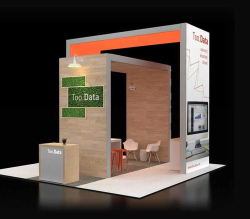 large format digital displays for exhibits