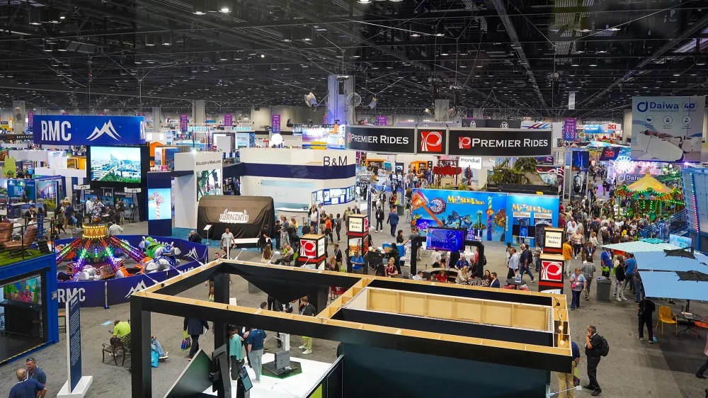 backlit trade show booth display