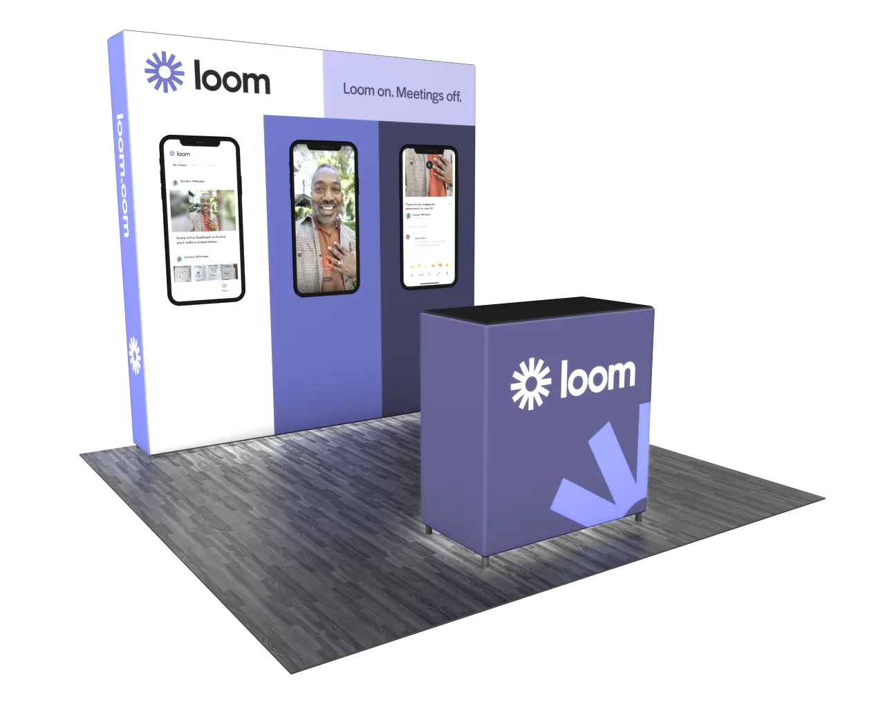LED trade show booth