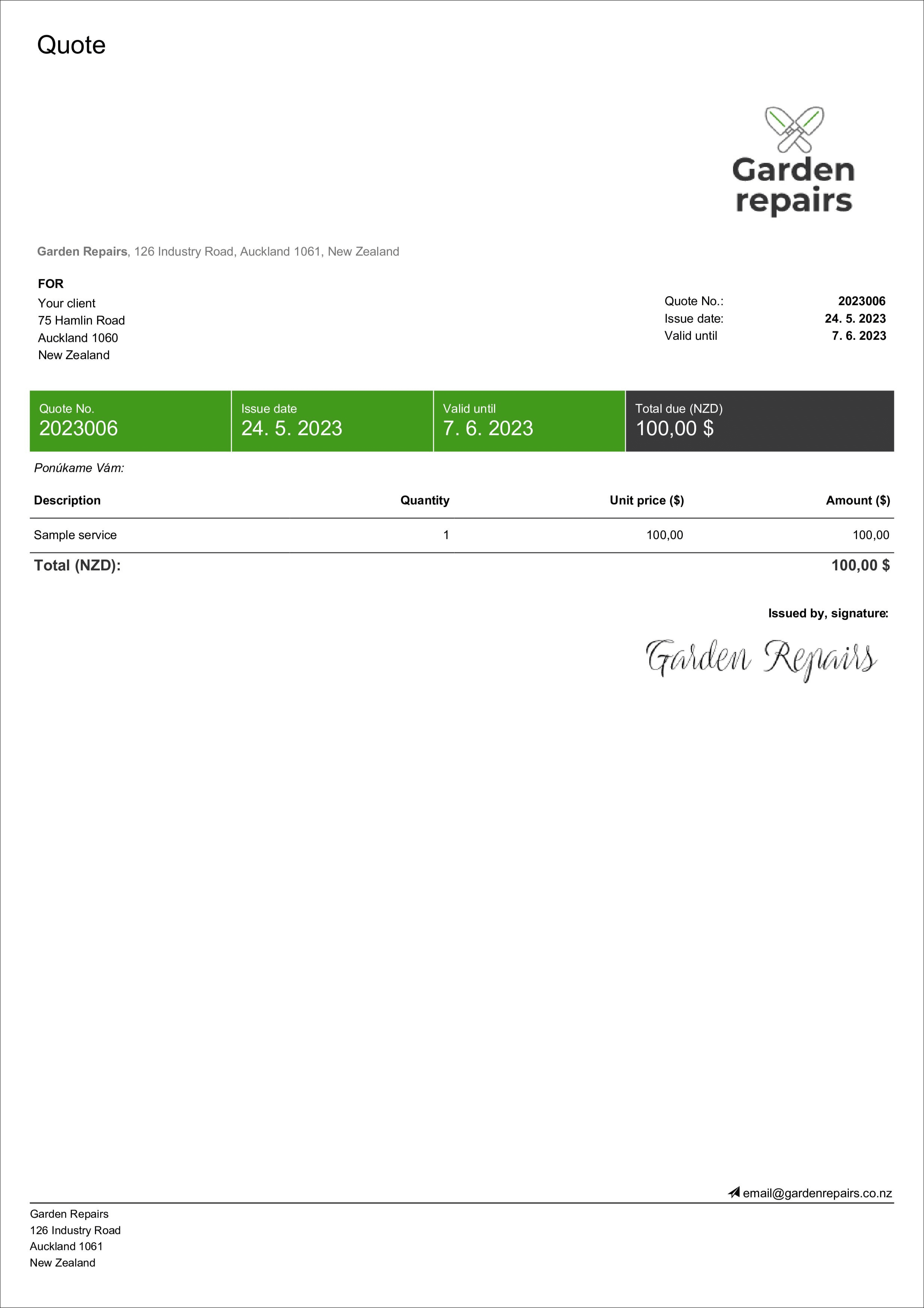 get a quote online
