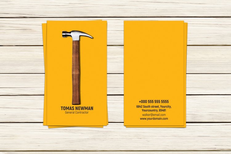 18pt contractor cards