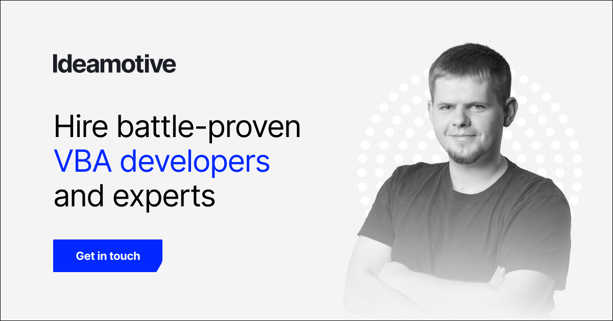 hire Excel VBA developers
