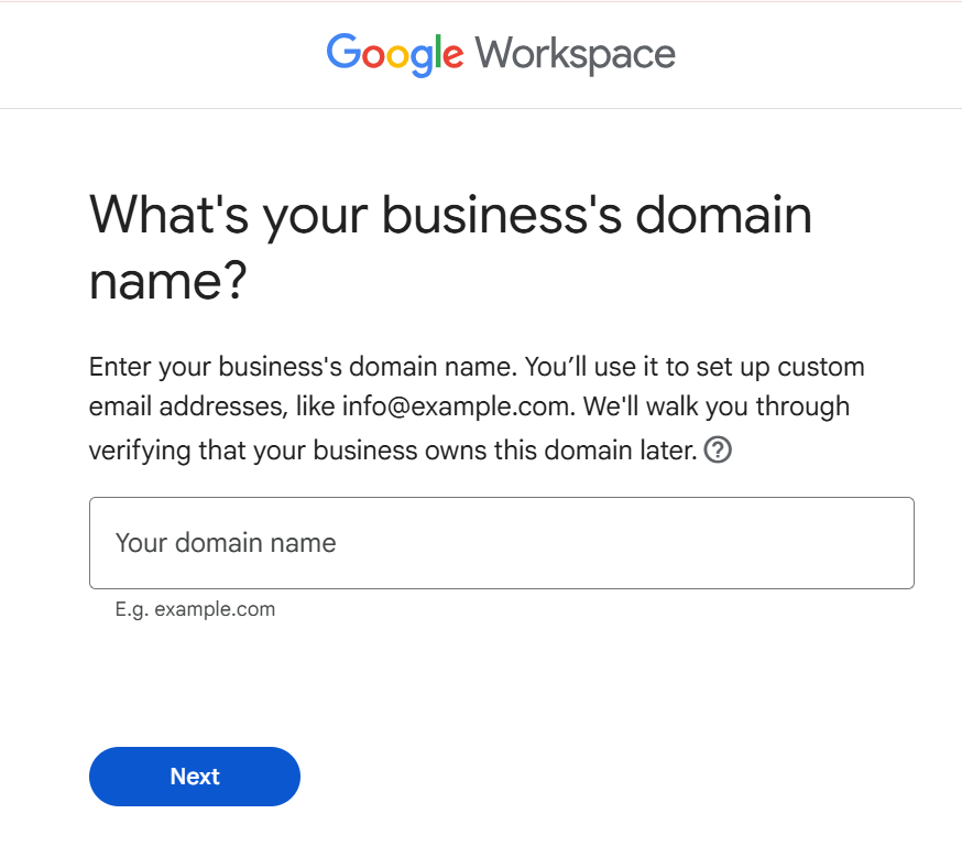 email address for my business