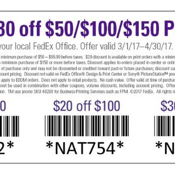 Kinkos print coupons