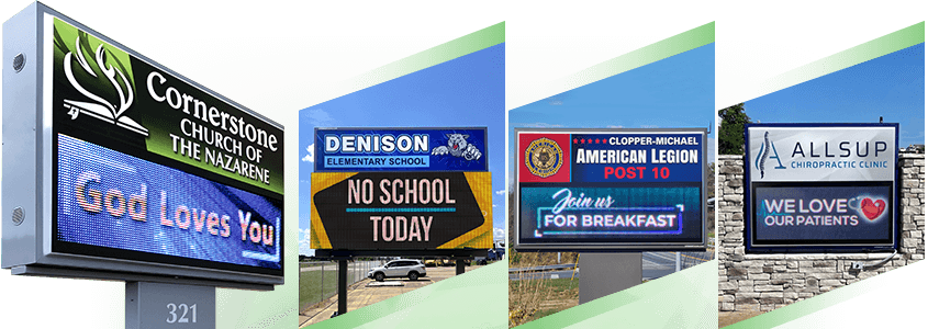 Dual-display LED Signage